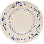 Table passion - assiette plate appoline bleue 27 cm (lot de 6)