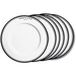 Table passion - assiette plate bistrot 27 cm (lot de 6)