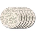 Table passion - assiette plate l�a verte 27 cm (lot de 6)
