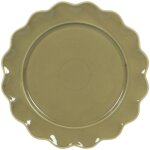 Table passion - assiette plate verte agra 27 cm (lot de 6)