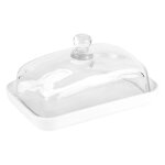 Beurrier en porcelaine 18x12 cm - table passion