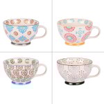 Table passion - coffret de 4 d�jeuners boh�me 32 cl