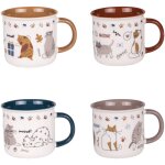 Table passion - coffret de 4 mugs chat 35 cl