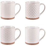 Table passion - coffret de 4 mugs jaspe 35 cl beige