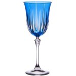 Table passion - coffret de 6 verres � pied divina bleu 28 cl