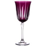 Table passion - coffret de 6 verres � pied divina violet 28 cl