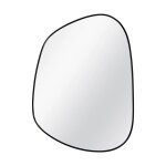 Table passion - miroir m�tal noir organic 50x68 cm
