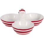 Table passion - service ap�ritif de no�l 3 compartiments 9, 5 cm