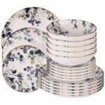 Table passion - service d'assiettes garden 18 pi�ces