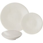 Table passion - service d'assiettes vsuvio blanc 18 pices