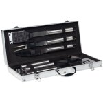 Table passion - valisette 5 pi�ces barbecue silver