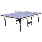 Vente - unique - table de ping - pong pliable  roulettes avec accessoires - bleu - l274 x p152. 5 x ...