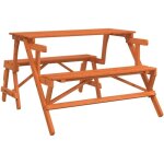 Vidaxl - table de pique - nique avec bancs sapin massif 2 en 1 convertible