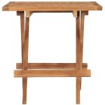 Table pliable de jardin?table d'ext�rieur 50x50x50 cm bois de teck solide cfw19383
