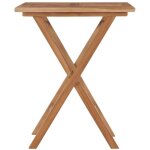 Table pliable de jardin?table d'ext�rieur 60x60x75 cm bois de teck solide cfw68312