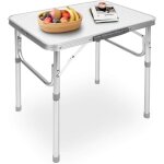 Table pliante camping, table traiteur table pliante de camping carre pour activites en plein air pique ...