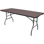 [jamais utilis] table pliante werka pro aspect bois 180x74x74cm