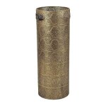 Porte parapluie orient m�tal dor� 56x20x20cm