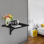 Table rabattable murale plateaux pliable 80�60cm (l x l) - meuble foyers pour etudiants appartements ...