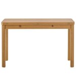 Table rectangulaire � volets ch�ne clair 2 / 4 places l120 - mila