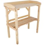 Esschert design - table � rempoter en pin nature naturel