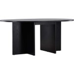 Table  manger extensible 6  8 personnes en bois 120 - 170x120cm - noir - strada