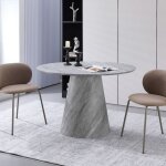 Table ronde ben100 en b�ton 100x100x75, 5 cm