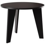Table ronde rose �90 cm pour cuisine, salon, salle � manger noir