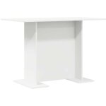 Table de salle � manger blanc 110 x 60 x 75 cm cfw281343