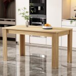 Table de salle � manger, table � manger contemporaine, table � manger robuste, table � quatre pieds, ...