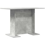 Table de salle � manger gris b�ton 110 x 60 x 75 cm cfw343156