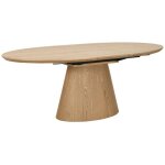 Meublorama ? table de salle � manger extensible ovale 160 - 200 cm ? aspect bois naturel ? style rustique ...