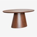 Table de salle à manger ovale extensible 160 - 200x100 cm en mdf et placage gala sklum Table de salle à manger ovale extensible 160 - 200x100 cm en mdf et placage gala sklum