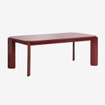 Table à manger rectangulaire 200x100 cm en mdf geneva sklum vin rouge Table à manger rectangulaire 200x100 cm en mdf geneva sklum vin rouge