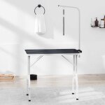 Table de toilettage ajustable pour chiens chats 1 potence