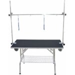 Table toilettage pliante à potence double avec roulettes Table toilettage pliante à potence double avec roulettes