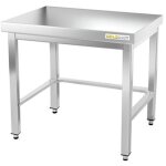 Table de travail en inox soubassement 600 x 600 mm avec renfort premium - goldinox