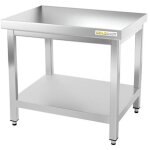 Table de travail en inox soubassement 800 x 700 mm premium - goldinox