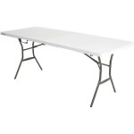 Lifetime - table rectangulaire valise pliante en deux (183 x 76 cm) Lifetime - table rectangulaire valise pliante en deux (183 x 76 cm)