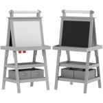 Tableau chevalet enfant 3 en 1 tableau double face enfant avec tableau blanc magntique tableau  craie ...