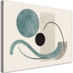 Tableau d�co cercles abstraits formes 90x60