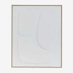 Tableau d�coratif peint � la main avec relief helvon sklum 80 x 100 cm