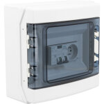 Tableau �lectrique pr� - �quip� 8 modules ip65 ? coffret �tanche avec interrupteur diff�rentiel 40a type ...