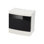 Tableau �lectrique en saillie 4 modules (1x4) blanc porte fum�e edo777838 edo technic