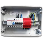 Tableau �lectrique triphas� led italia 10 kw - 400 v 20 a ip65 8 modes - magn�tique. disjoncteur diff�rentiel ...