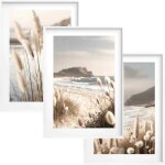 Tableaux muraux, affiches murales, triptyque 30x40, style bohme, pour salon et chambre  coucher