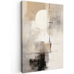 Tableau sur toile abstrait - art - gris tableaux art d�coratif 80x120 cm