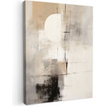 Tableau sur toile abstrait - art - gris tableau moderne 30x40 cm