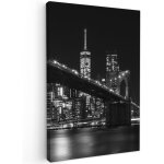 Tableau sur toile new york - brooklyn - pont cadre d�coration murale 40x60 cm