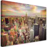 Tableau sur toile panorama new york city 90x60